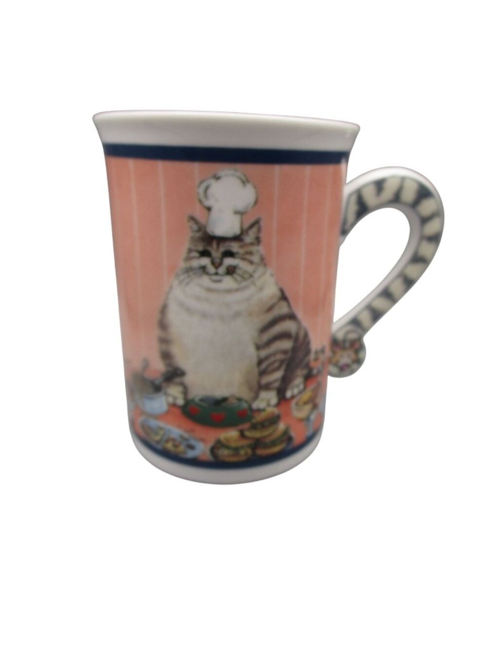 Vintage Comical Cats Got Food? Porcelain Mug Gary Patterson Danbury Mint